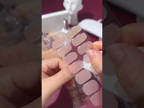 How to use semi cured gel nail strips to achieve salon quality manicure.